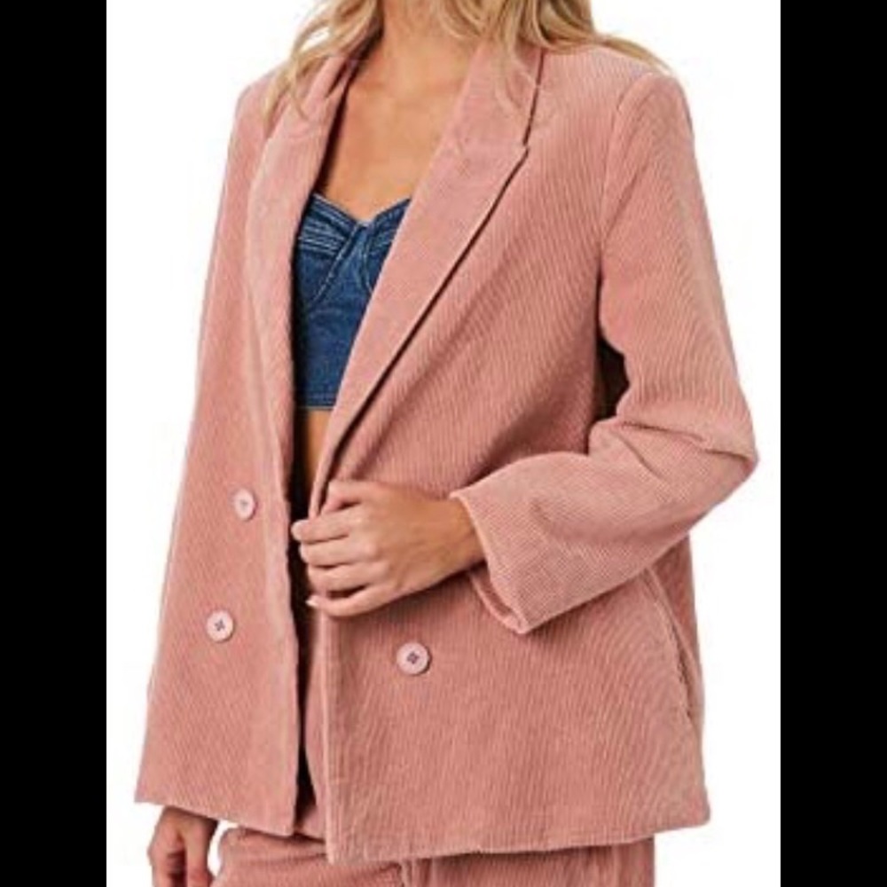 Rollas Women's Cord Slouch Blazer